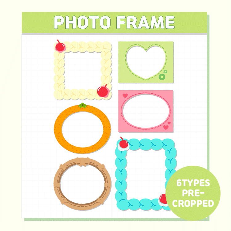 Cute mini photo frames sticker | Webudding