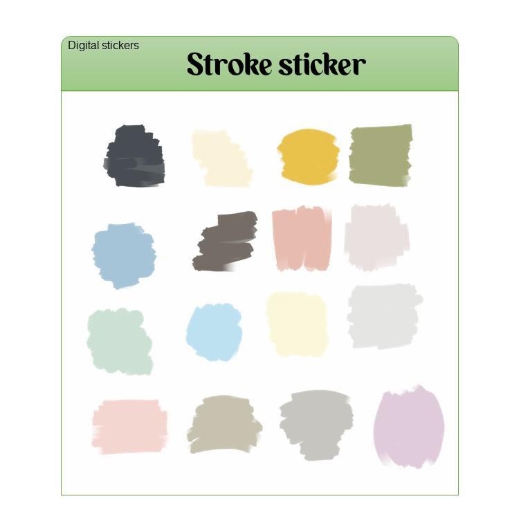 Stroke sticker. | Webudding