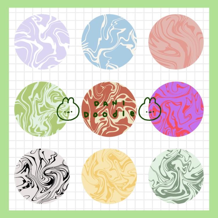 Color marble sticker | Webudding