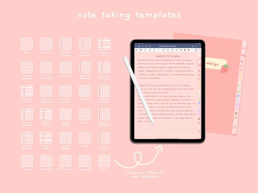 Pink Note Taking pink notebook | Webudding