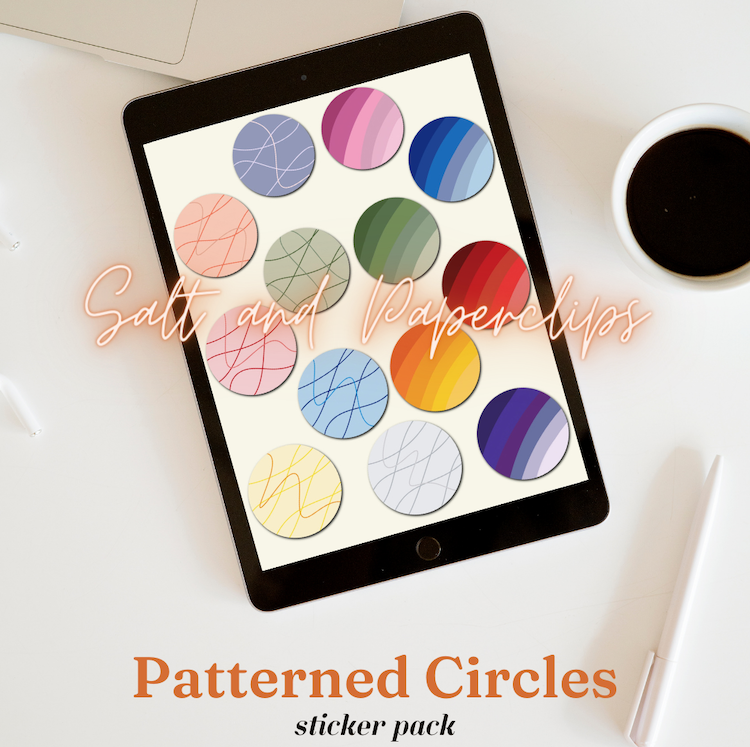 Patterned Circles Sticker Pack | Webudding