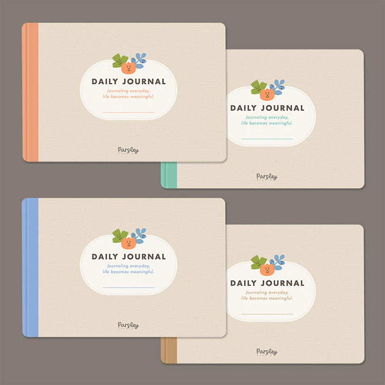 daily journal planner undated diary / 4colors 12chapters / timetable ...