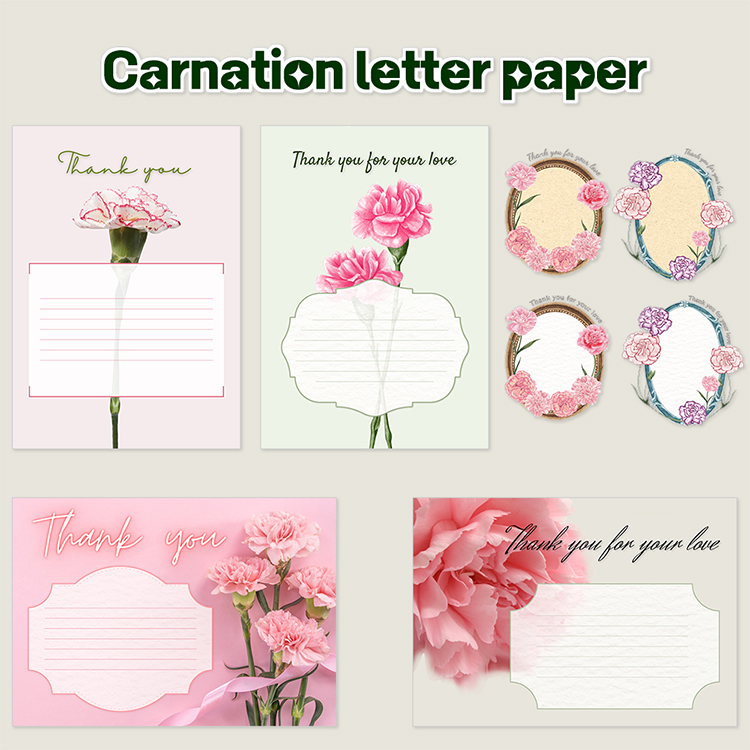 Carnation letter paper | Webudding