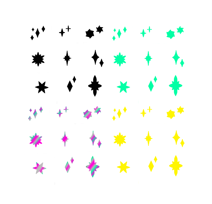 Light Sticker Draw light sticker (7 versions) | Webudding