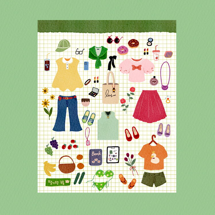 Normal Clothes Sticker Good Note Daily Clothes Stickers | Webudding