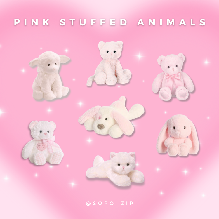 Y2K sensibility ♡ Pink stuffed animal with a kitschy mood Webudding