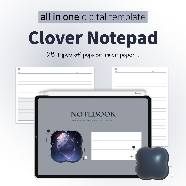 all in one clover notepad | Webudding