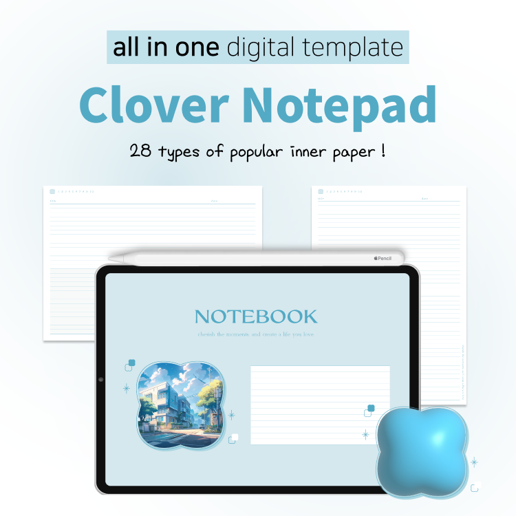 all in one clover notepad | Webudding