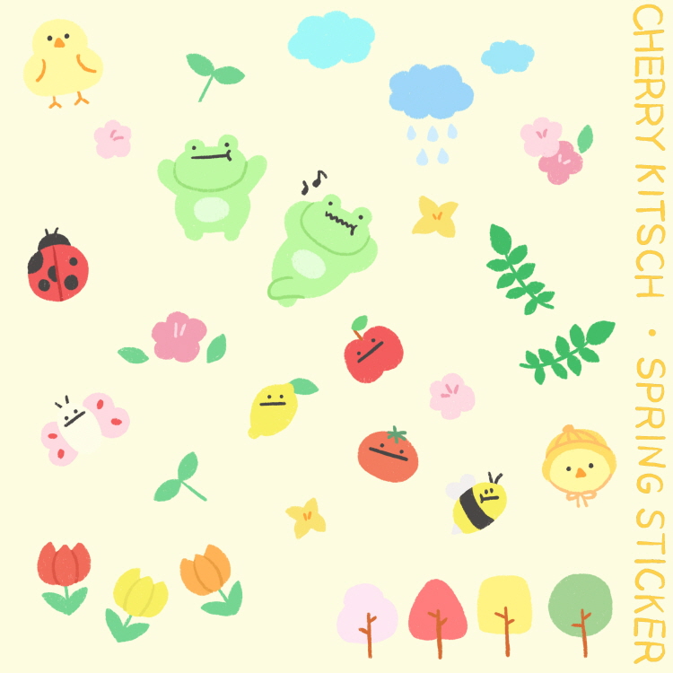 [DIGITAL STICKERS] SPRINGTIME | Webudding