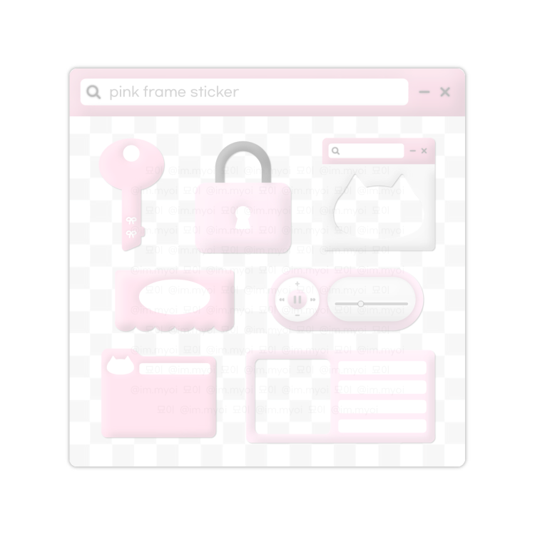 Pink Frame Sticker Pink frame sticker | Webudding
