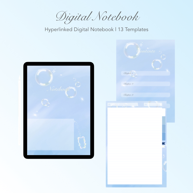 Note Notebook Bubbles Digital Notebook (Bubble) | Webudding