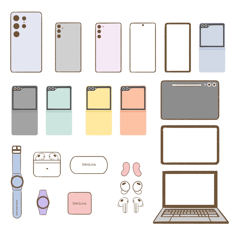 Damsung Sticker Samsung device sticker | Webudding