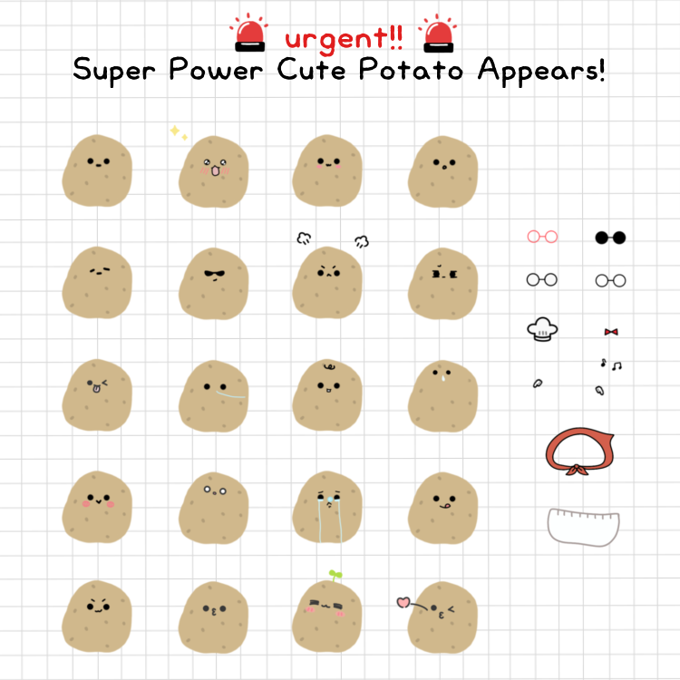 Urgent !! Super Power Cute Potato Appears! | Webudding