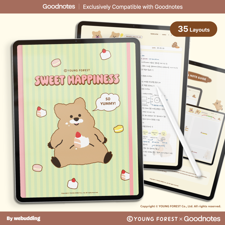 Young Forest Sweet Happiness Notebook | Webudding