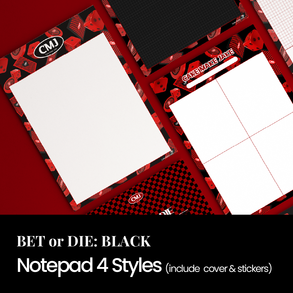 [BET or DIE] Black Set(Cover/4Style/Stickers) | Webudding