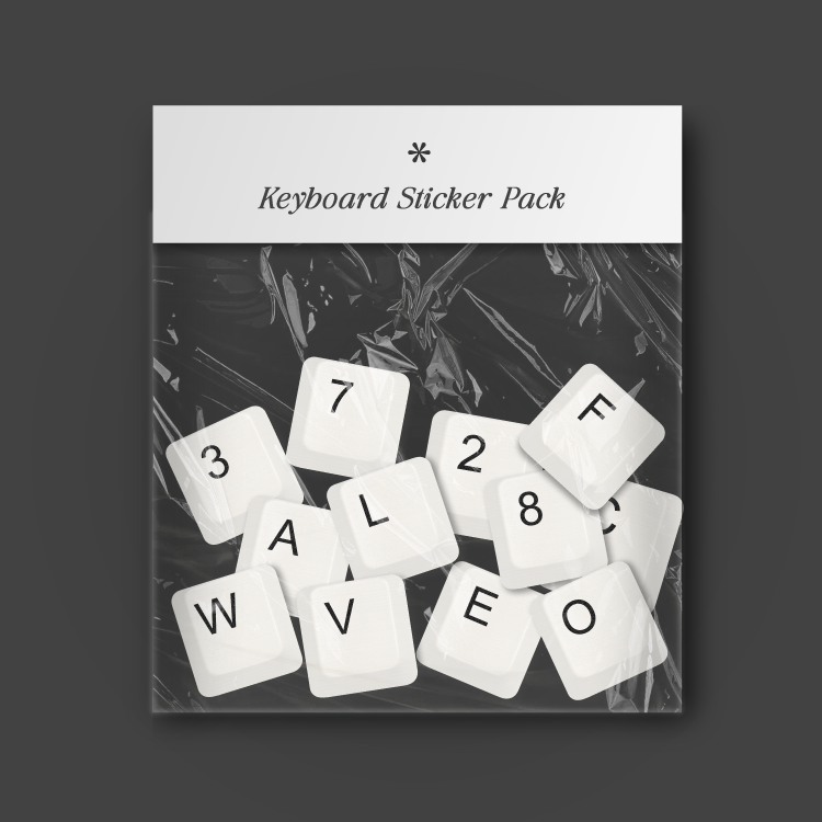 F Key Sticker Keyboard Sticker Pack | Webudding