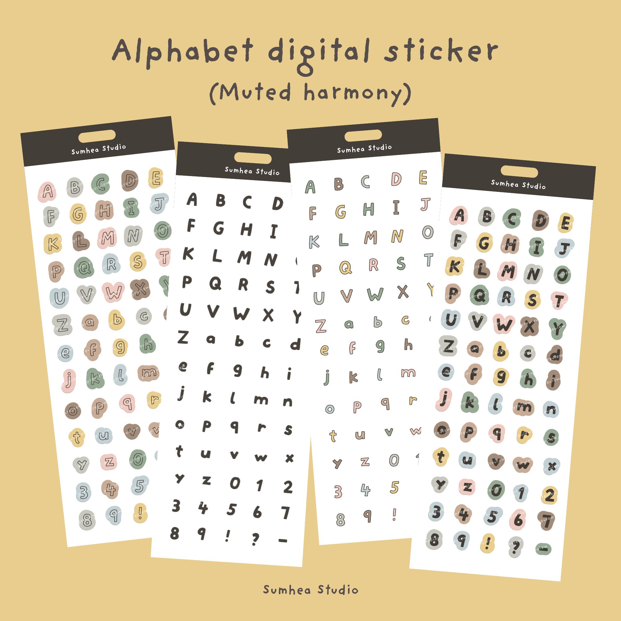 Alphabet stickers | Webudding