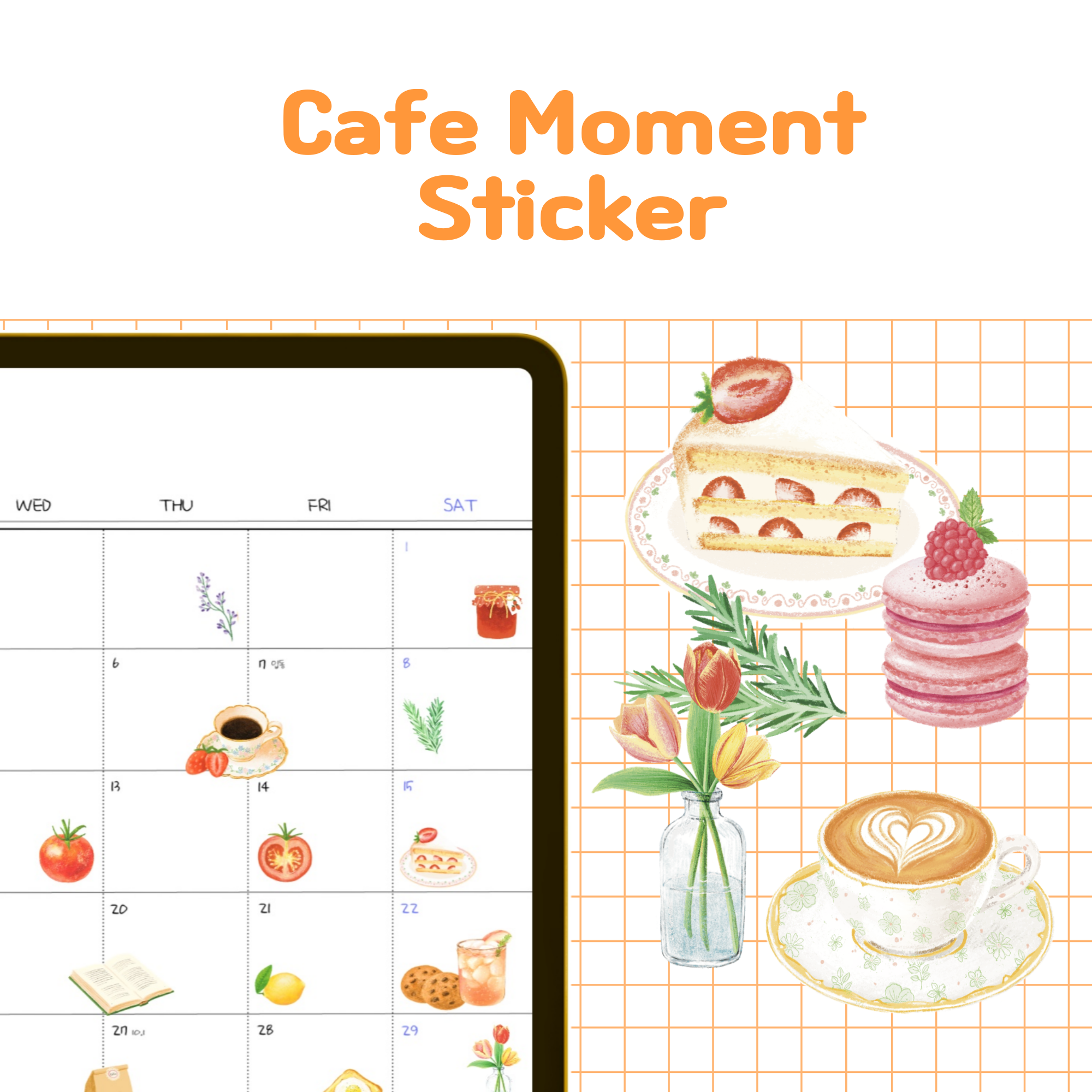 Cafe Moment Sticker | Webudding