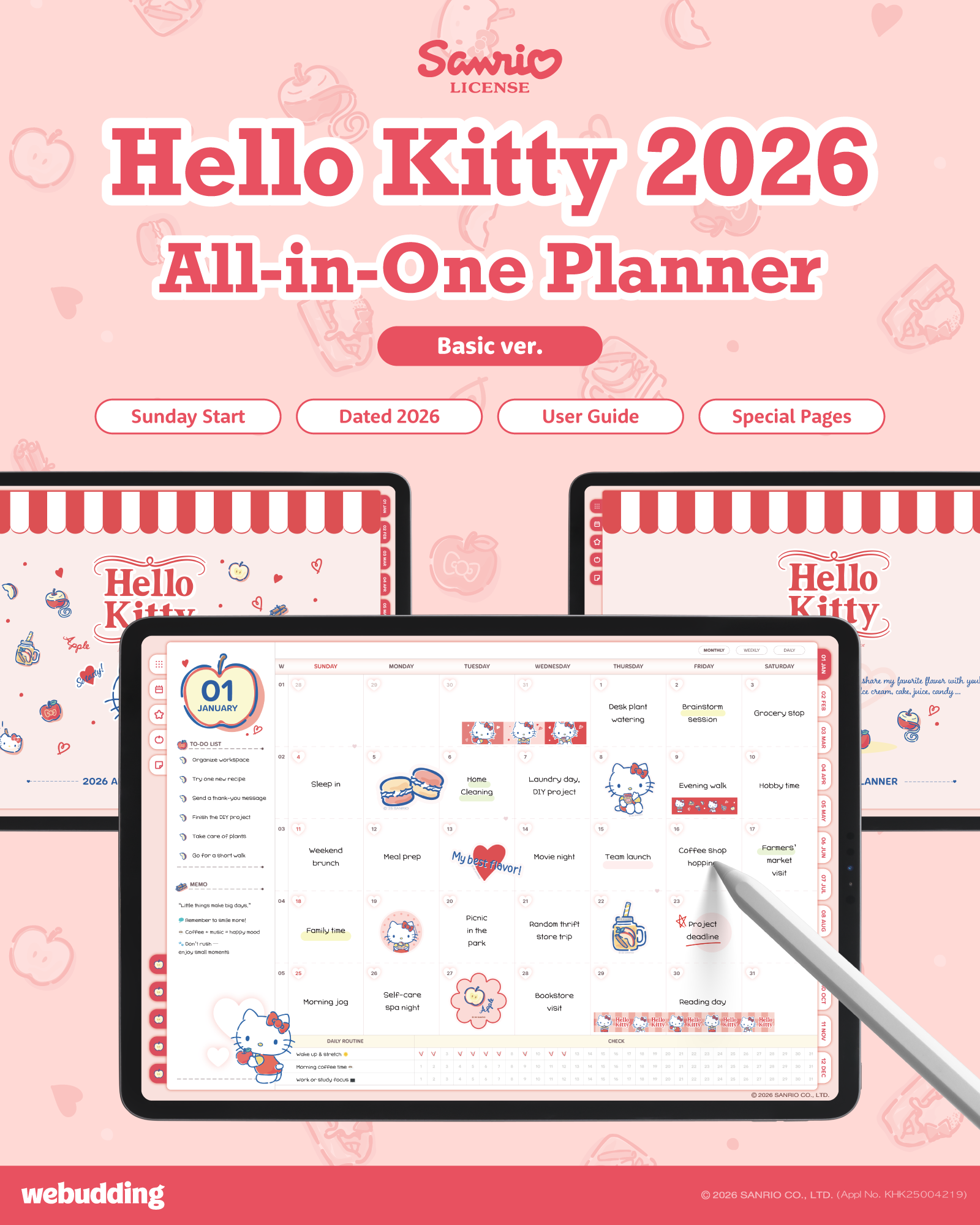 Hello Kitty 2026 All-in-one Planner | Webudding