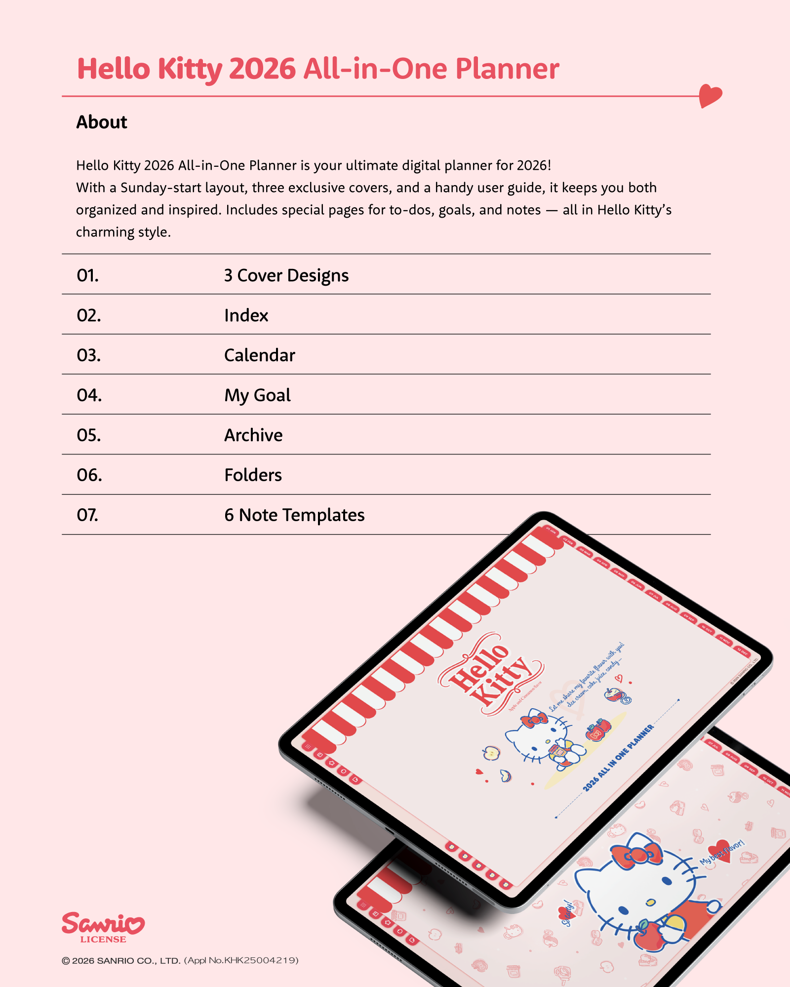 Hello Kitty 2026 All-in-one Planner | Webudding