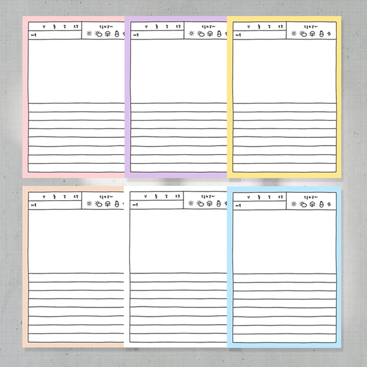 Today's diary, 6 types | Webudding